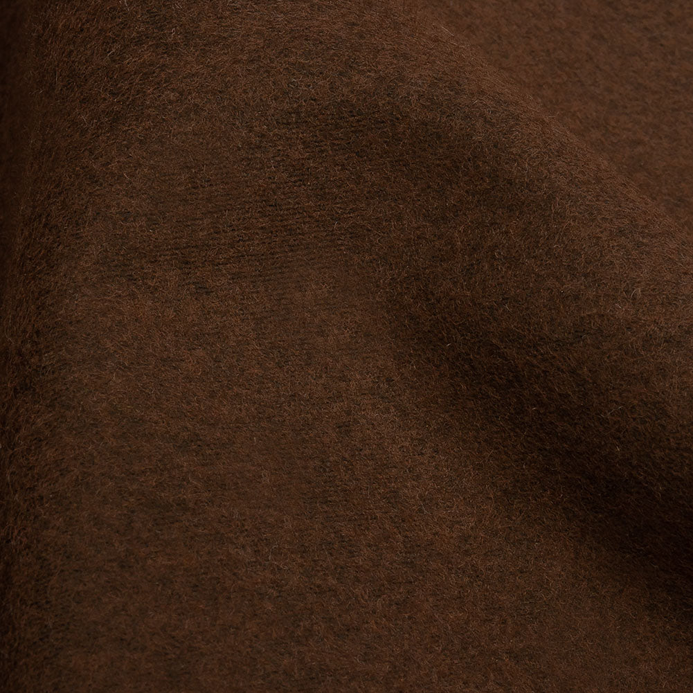 Brown Brushed Cotton Twill Flannel Detail Brown Brushed Cotton Twill Flannel Detail