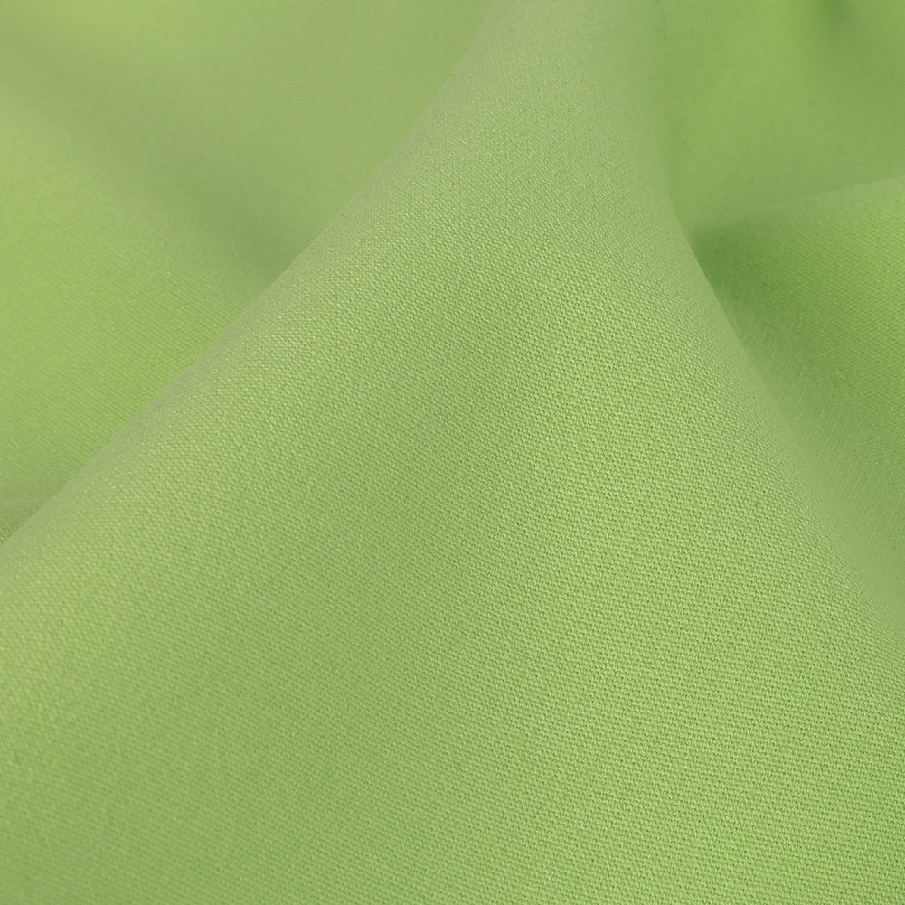 Apple Green Stretch Cotton Double Cloth Detail Apple Green Stretch Cotton Double Cloth Detail