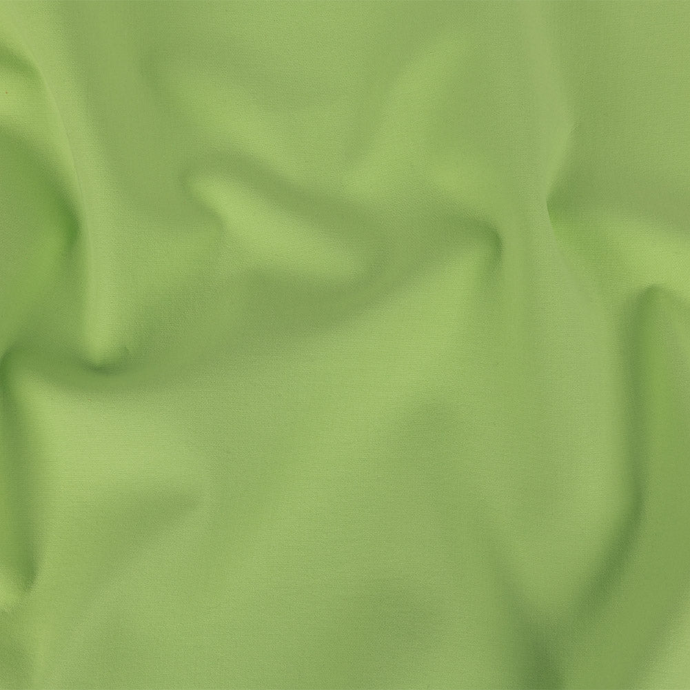 Apple Green Stretch Cotton Double Cloth Apple Green Stretch Cotton Double Cloth