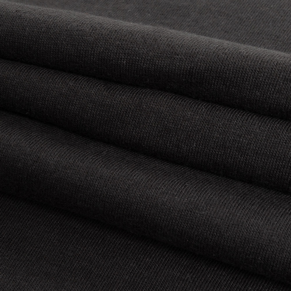 Black Tubular Cotton Jersey Folded Black Tubular Cotton Jersey Folded
