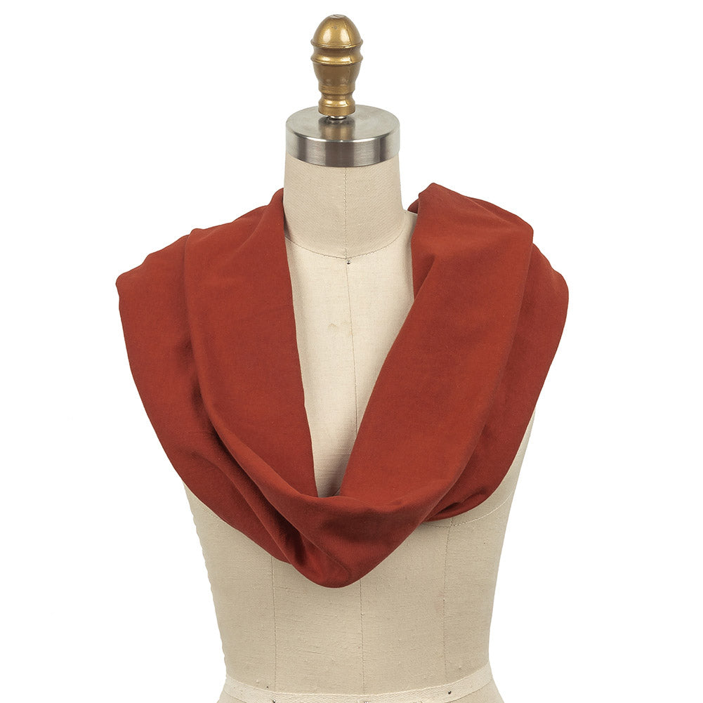 Tubular Cotton Jersey - Rust Tubular Cotton Jersey - Rust