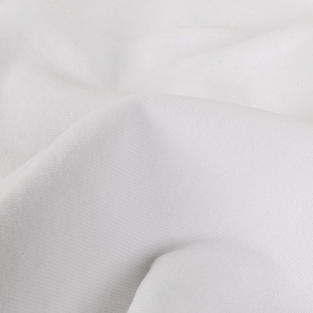 White Cotton Tubular Jersey Detail White Cotton Tubular Jersey Detail