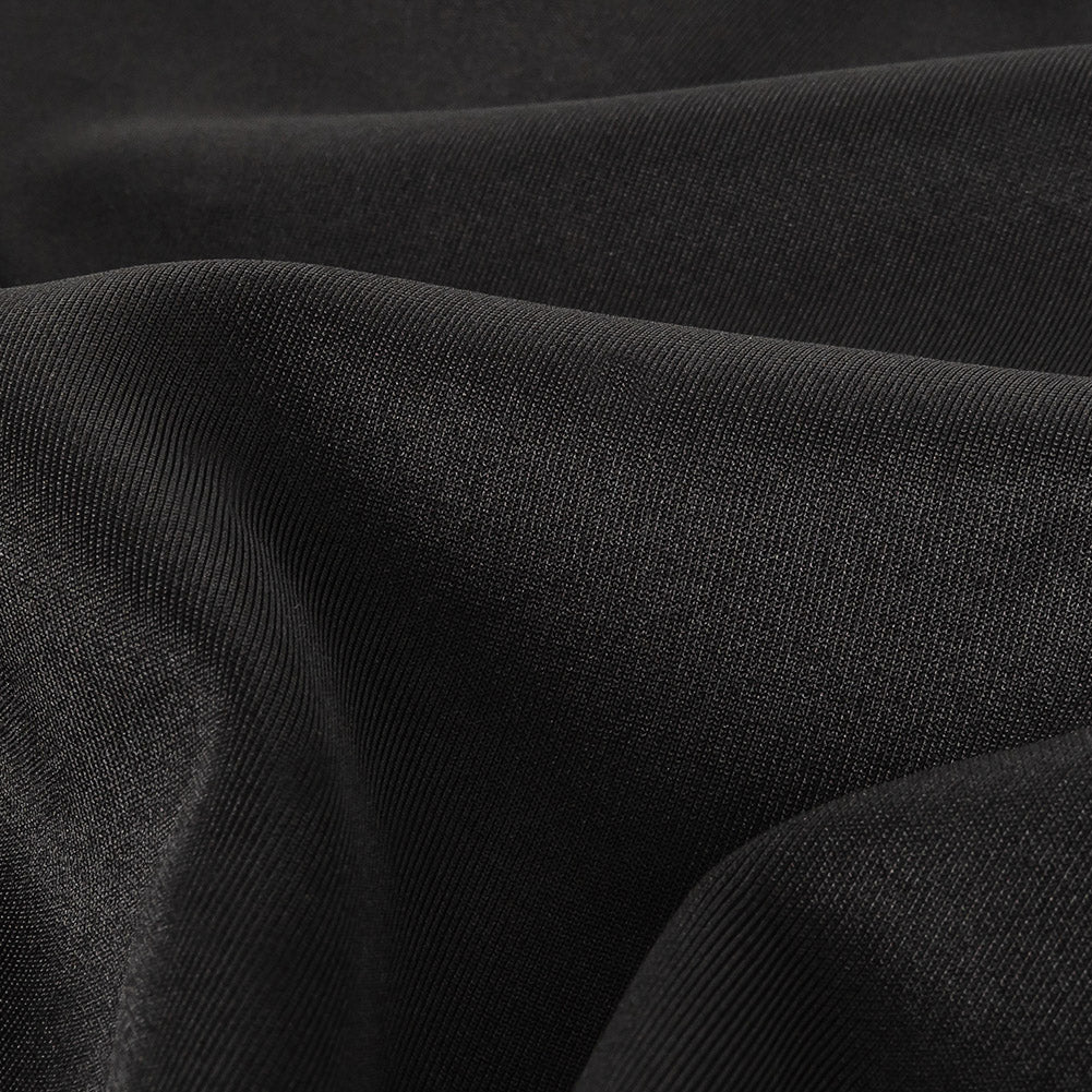 Black Polyester Tricot Detail Black Polyester Tricot Detail