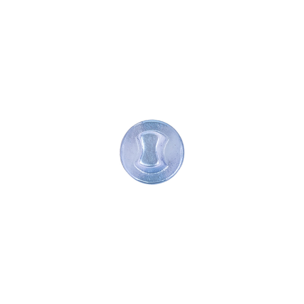 Pearlized Periwinkle Shiny Dome Shaped Shank Back Button - 12L/7.5mm Detail Pearlized Periwinkle Shiny Dome Shaped Shank Back Button - 12L/7.5mm Detail