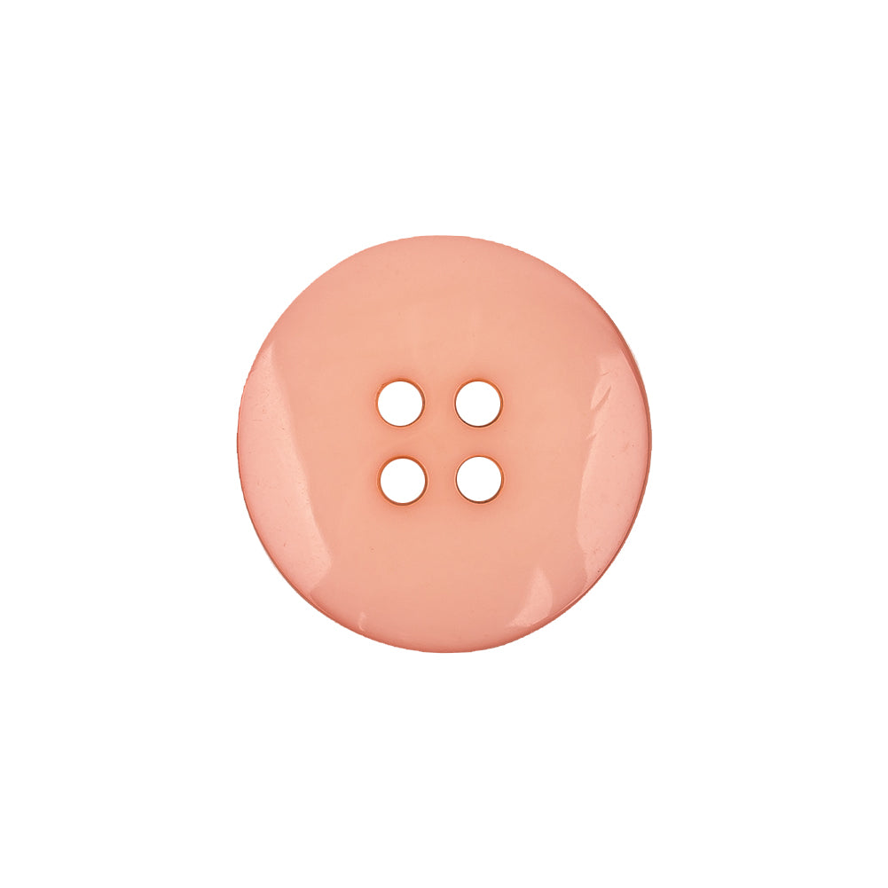 Shiny Peach Shallow Plate 4-Hole Plastic Suit Button - 32L/20mm Detail Shiny Peach Shallow Plate 4-Hole Plastic Suit Button - 32L/20mm Detail
