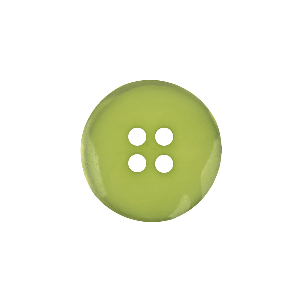 Shiny Lime Shallow Plate 4-Hole Plastic Suit Button - 32L/20mm Detail Shiny Lime Shallow Plate 4-Hole Plastic Suit Button - 32L/20mm Detail
