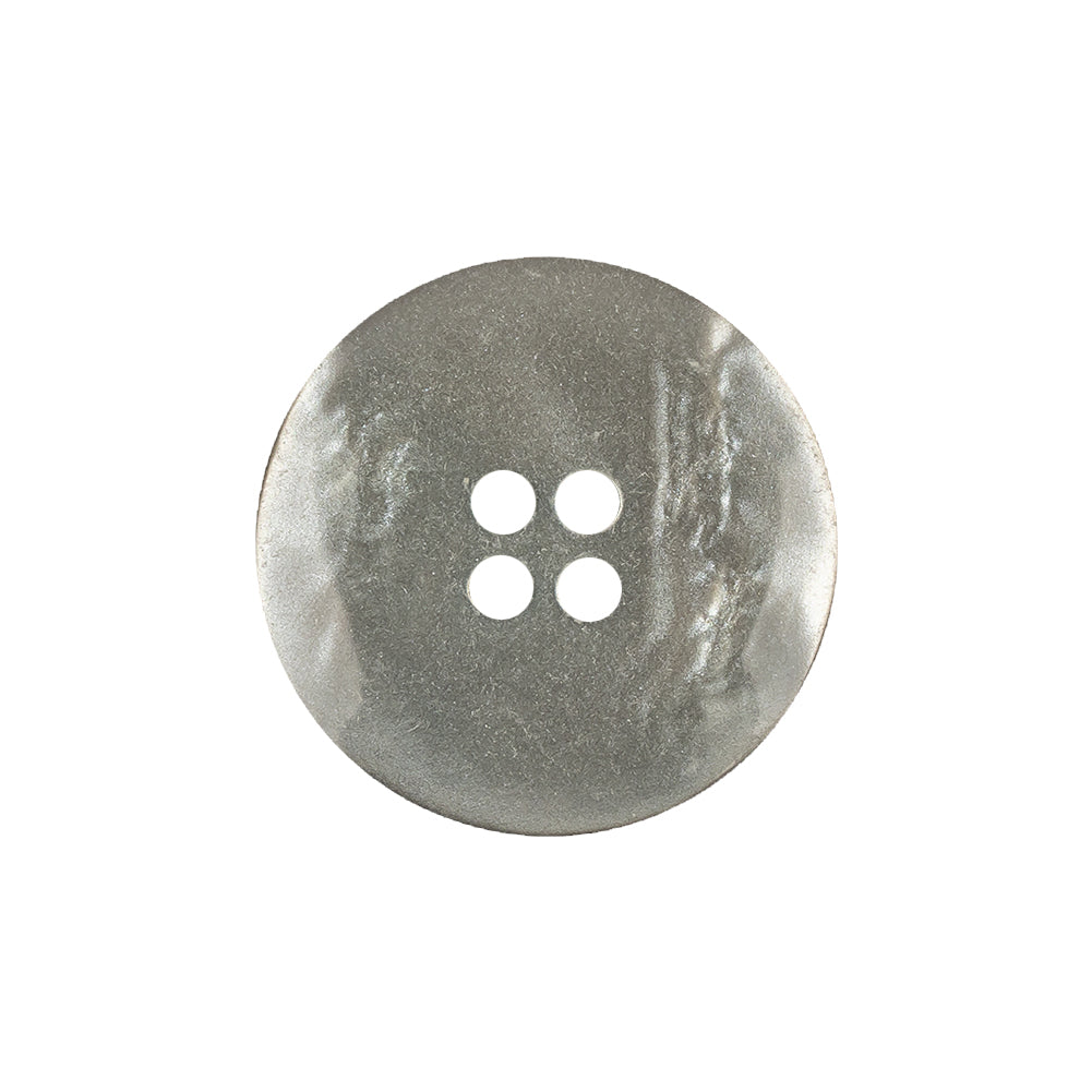 Translucent Neutral Gray and Wren Swirls 4-Hole Tiny Mound Plastic Button - 36L/23mm Detail Translucent Neutral Gray and Wren Swirls 4-Hole Tiny Mound Plastic Button - 36L/23mm Detail