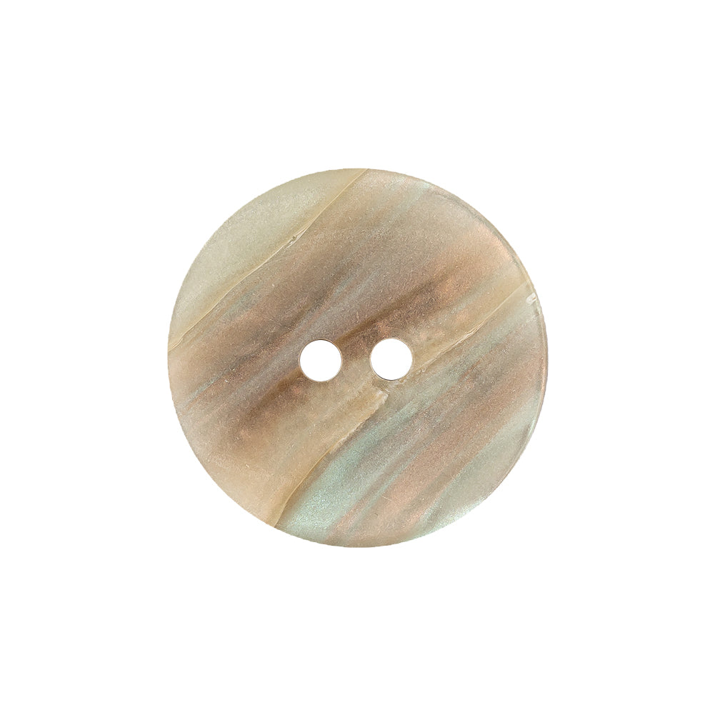Beige, Peach and Baby Blue Iridescent 2-Hole Plastic Saucer Button - 36L/23mm Beige, Peach and Baby Blue Iridescent 2-Hole Plastic Saucer Button - 36L/23mm