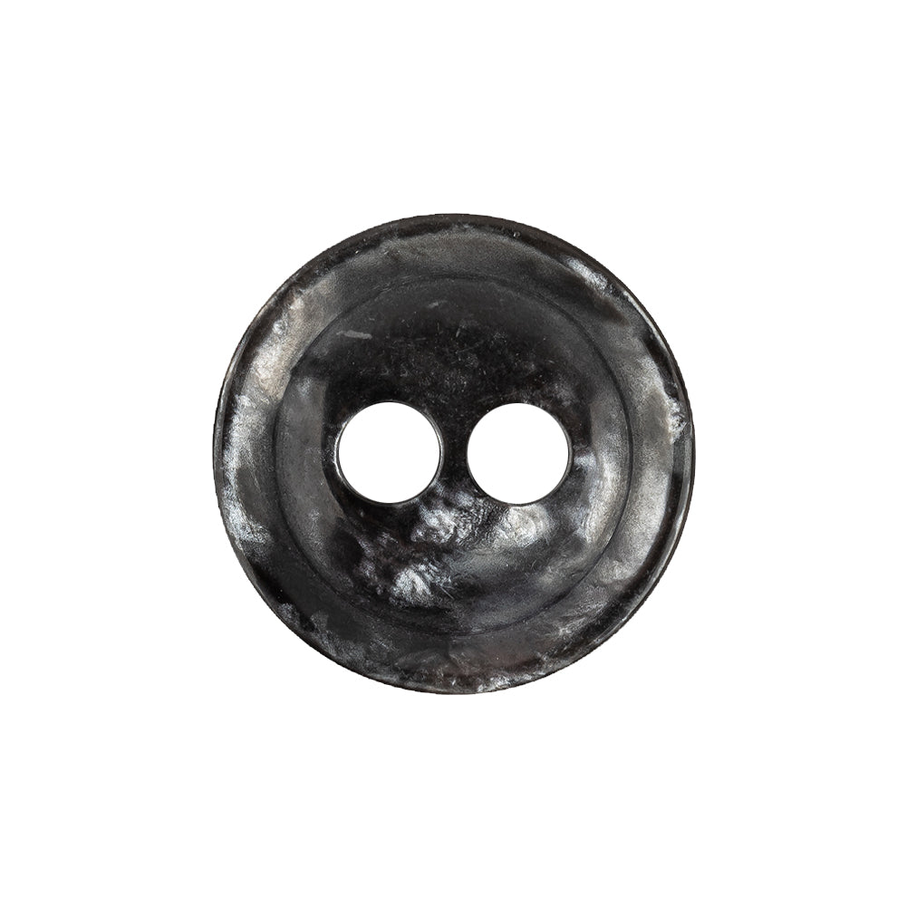 Italian Thunder Storm Gray Tiny Mound 2-Hole Plastic Blazer Button - 36L/23mm Italian Thunder Storm Gray Tiny Mound 2-Hole Plastic Blazer Button - 36L/23mm
