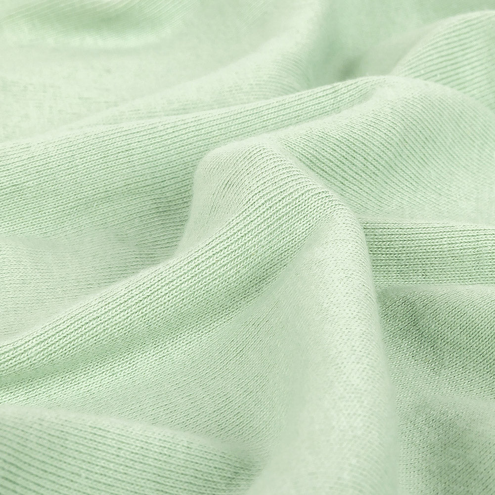 Cotton Tubular 1x1 Rib Knit - Celadon Detail Cotton Tubular 1x1 Rib Knit - Celadon Detail