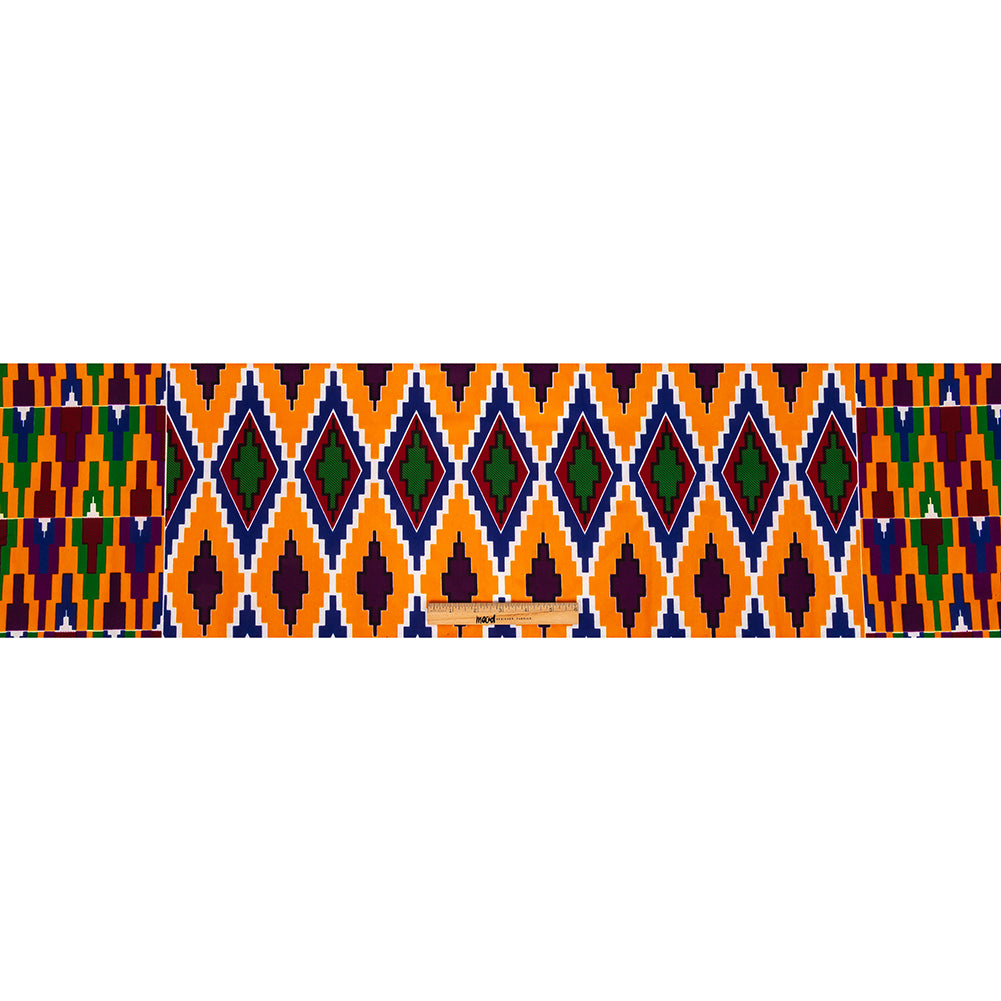 Bright Colors Diamond Blocks Cotton Kente Cloth African Print Full Bright Colors Diamond Blocks Cotton Kente Cloth African Print Full