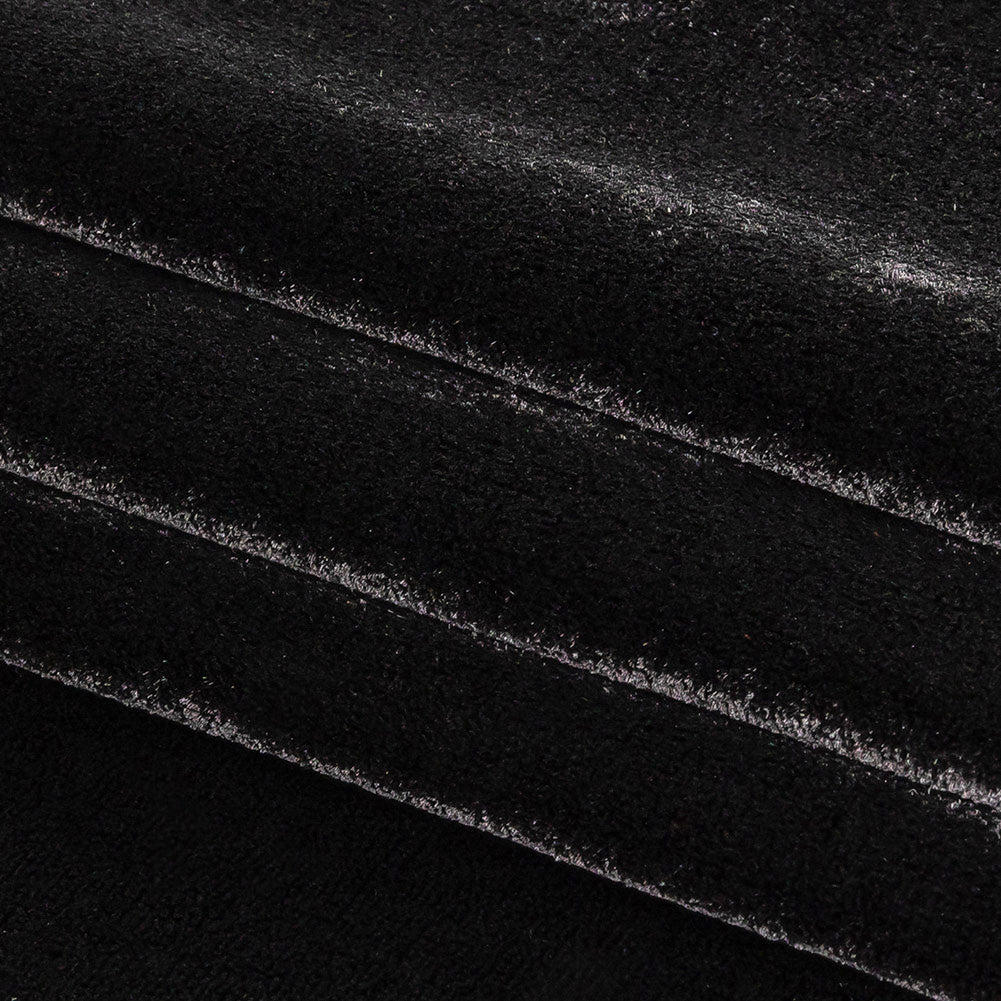 Ralph Lauren Black Silk and Viscose Velvet Folded Ralph Lauren Black Silk and Viscose Velvet Folded