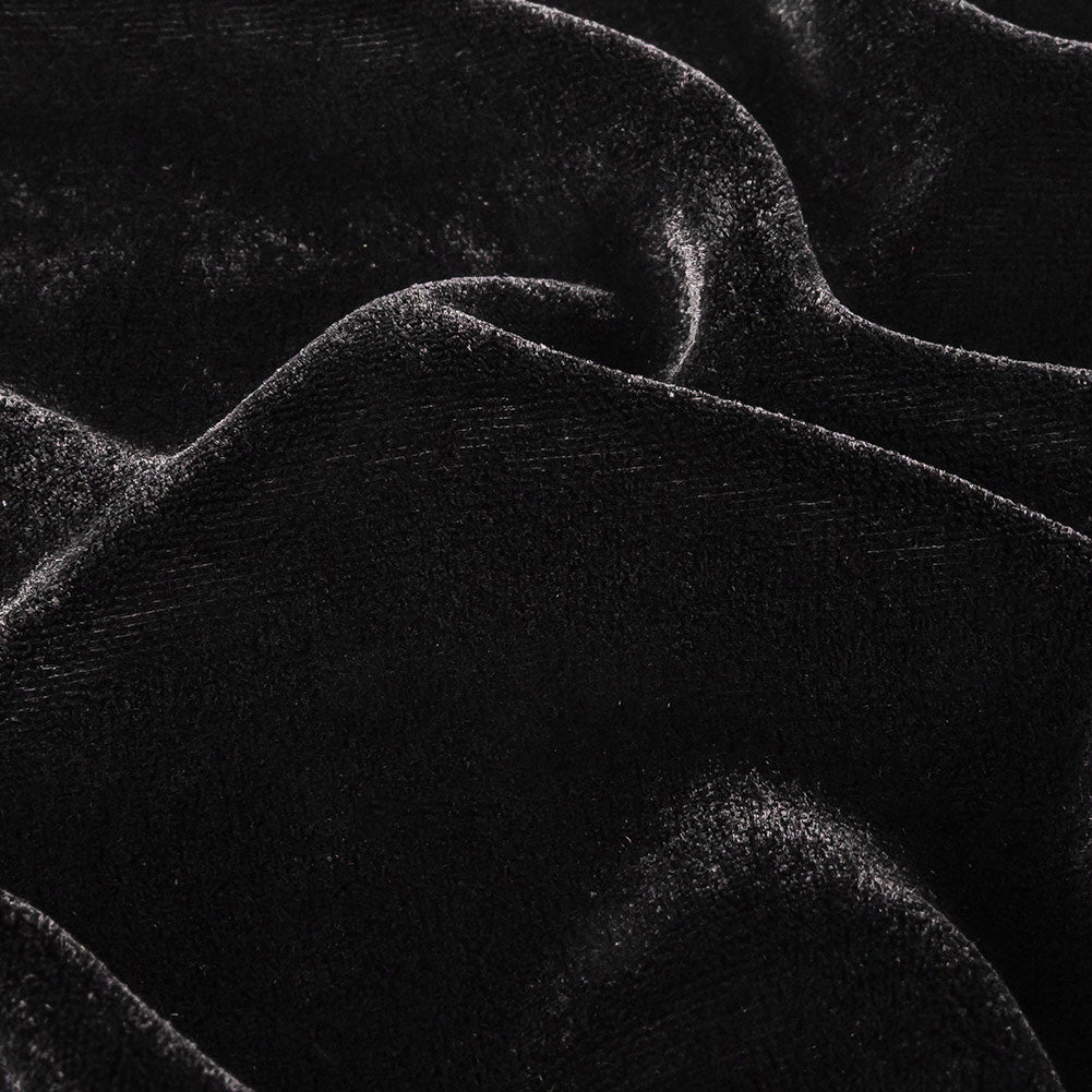 Ralph Lauren Black Silk and Viscose Velvet Detail Ralph Lauren Black Silk and Viscose Velvet Detail