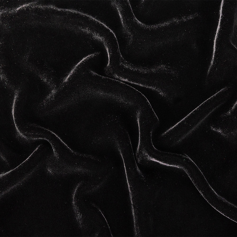 Ralph Lauren Black Silk and Viscose Velvet Ralph Lauren Black Silk and Viscose Velvet