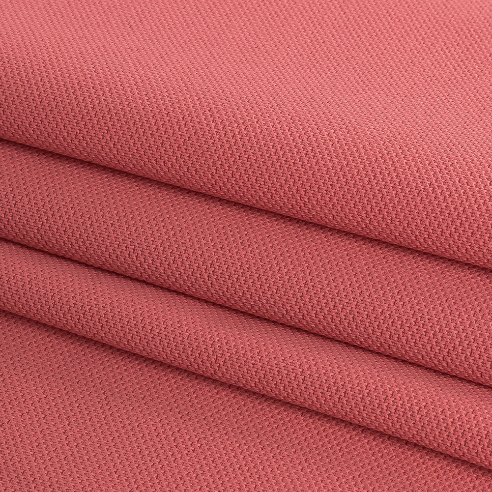 Bubblegum Pink Stretch Polyester Pique Knit Folded Bubblegum Pink Stretch Polyester Pique Knit Folded
