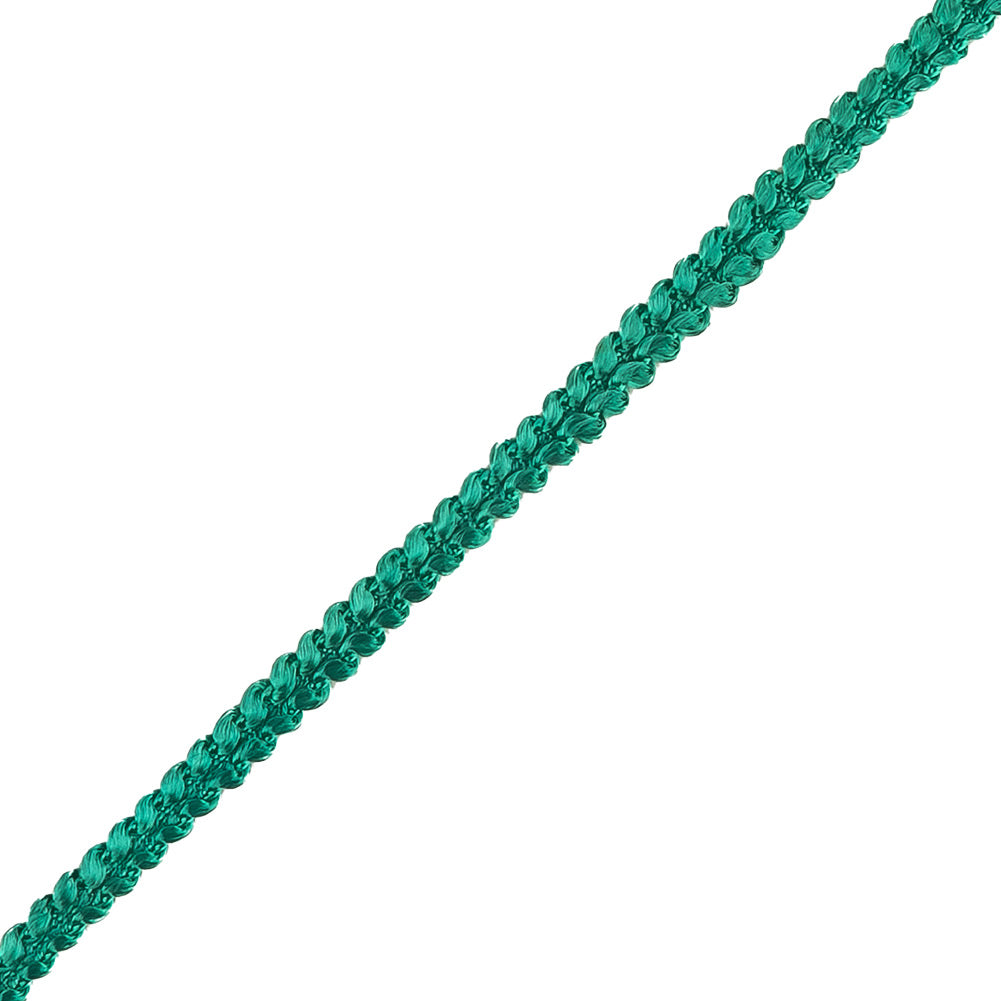 Teal Cotton Blend Braided Trim - 0.25" Detail Teal Cotton Blend Braided Trim - 0.25" Detail