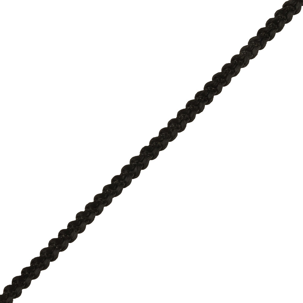 Black Braided Trimming - 0.1875" Detail Black Braided Trimming - 0.1875" Detail