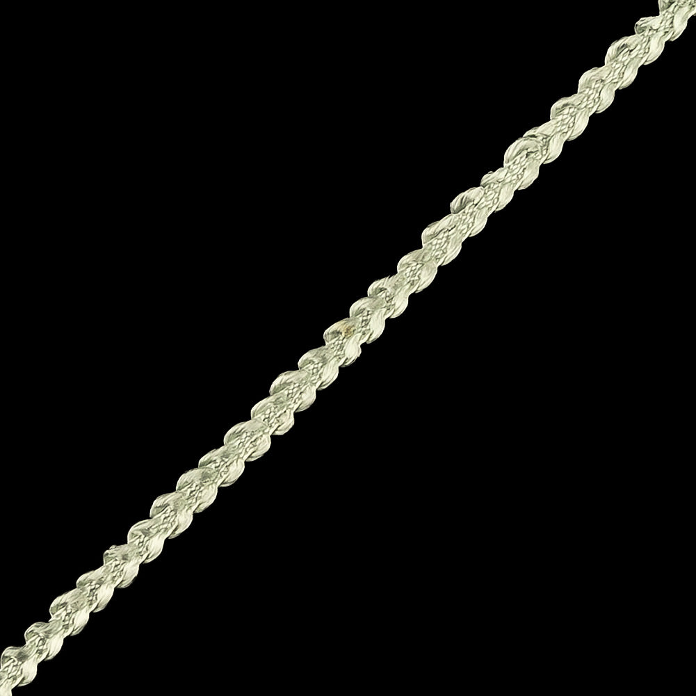 Milky Green Cotton Blend Braided Trim - 0.1875" Detail Milky Green Cotton Blend Braided Trim - 0.1875" Detail