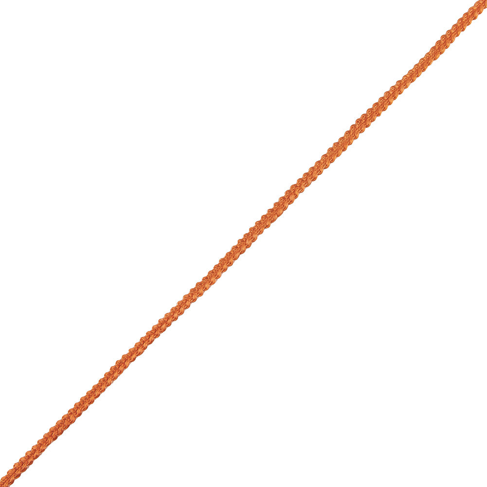 Orange Cotton Blend Braided Trim - 0.1875" Orange Cotton Blend Braided Trim - 0.1875"