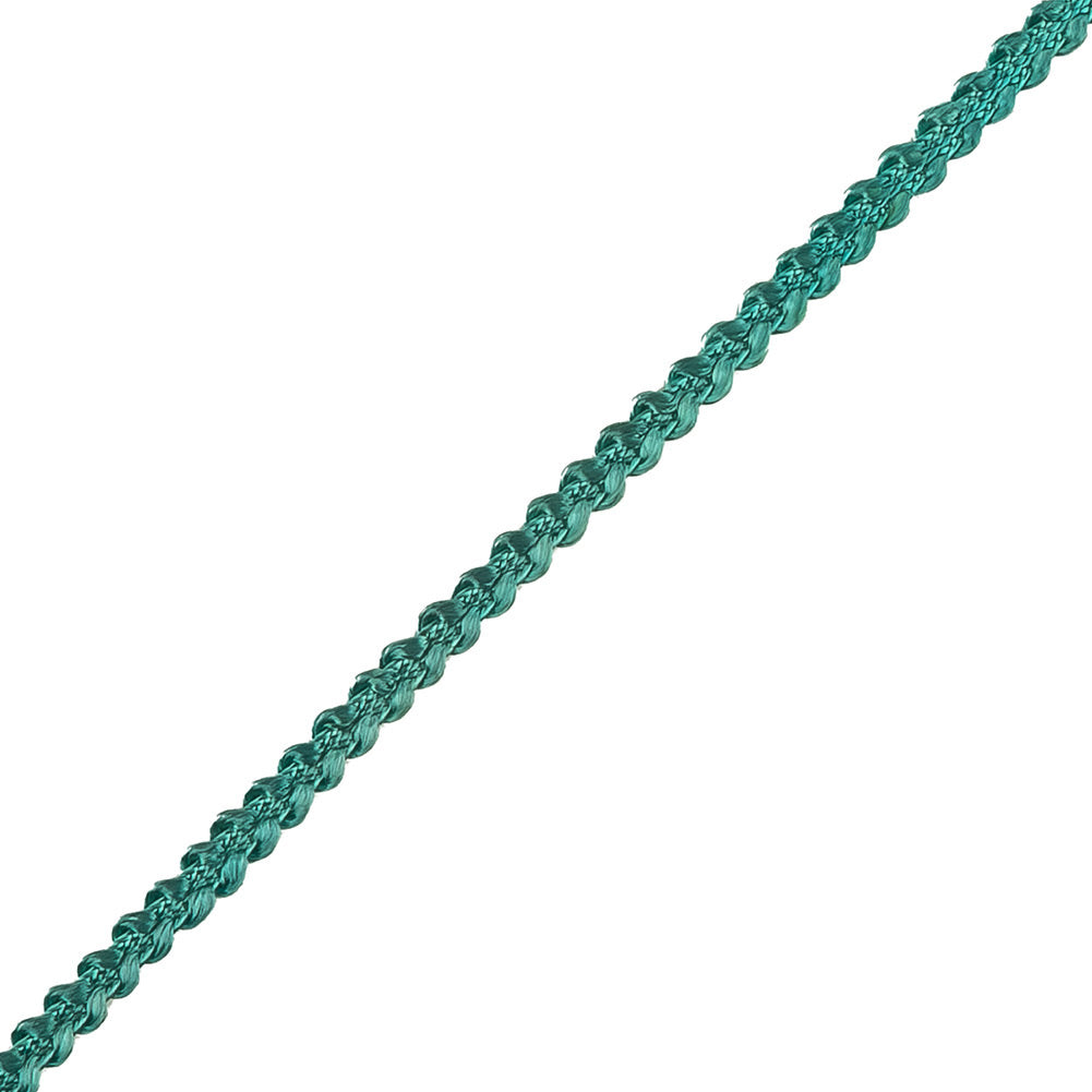 Teal Cotton Blend Braided Trim - 0.1875" Detail Teal Cotton Blend Braided Trim - 0.1875" Detail