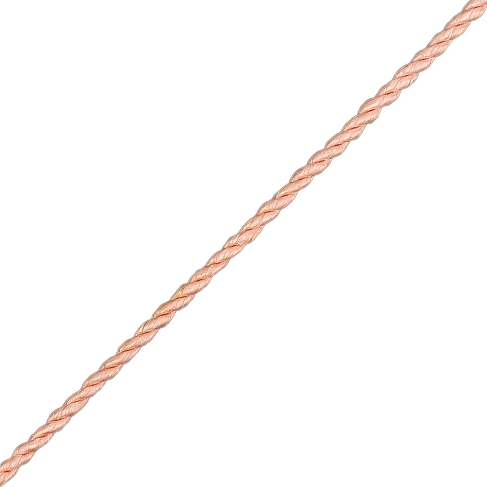 Pale Pink Twisted Cord - 2.5mm Detail Pale Pink Twisted Cord - 2.5mm Detail