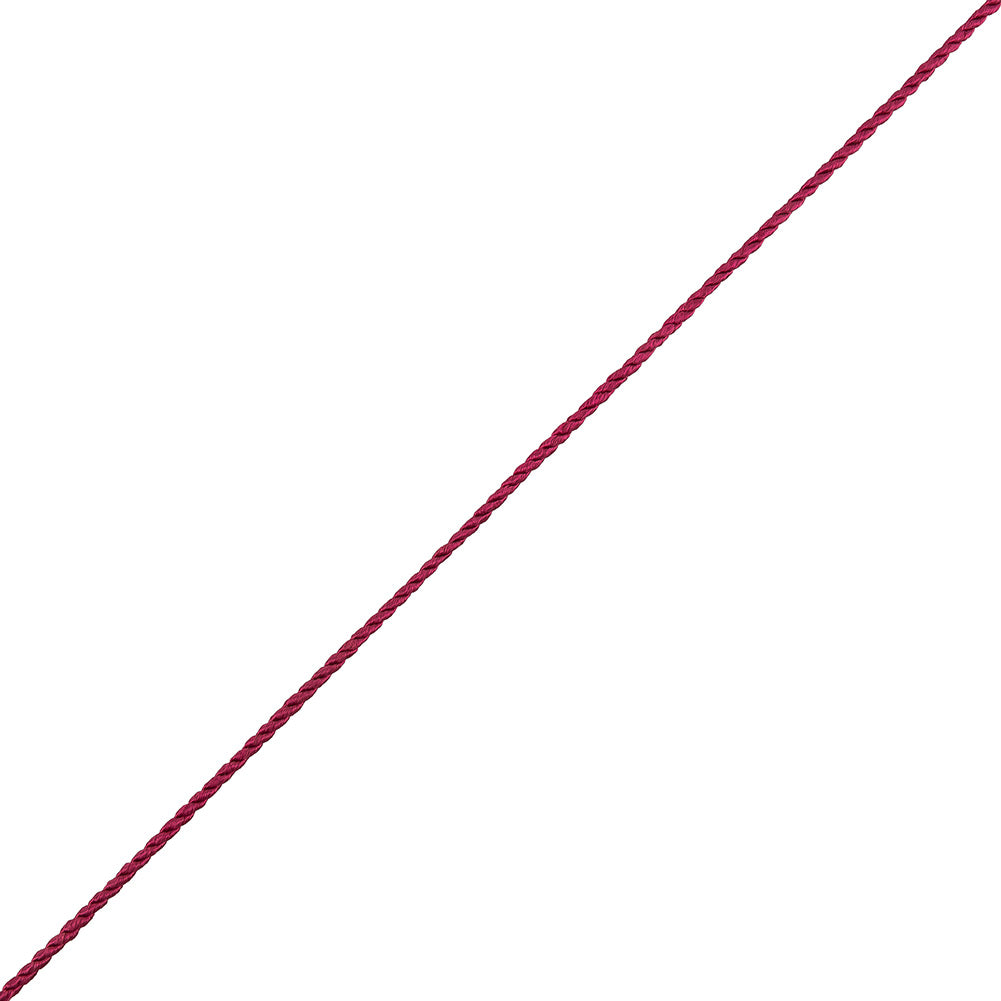 Fuchsia Cotton Blend Twisted Cord - 3mm Fuchsia Cotton Blend Twisted Cord - 3mm