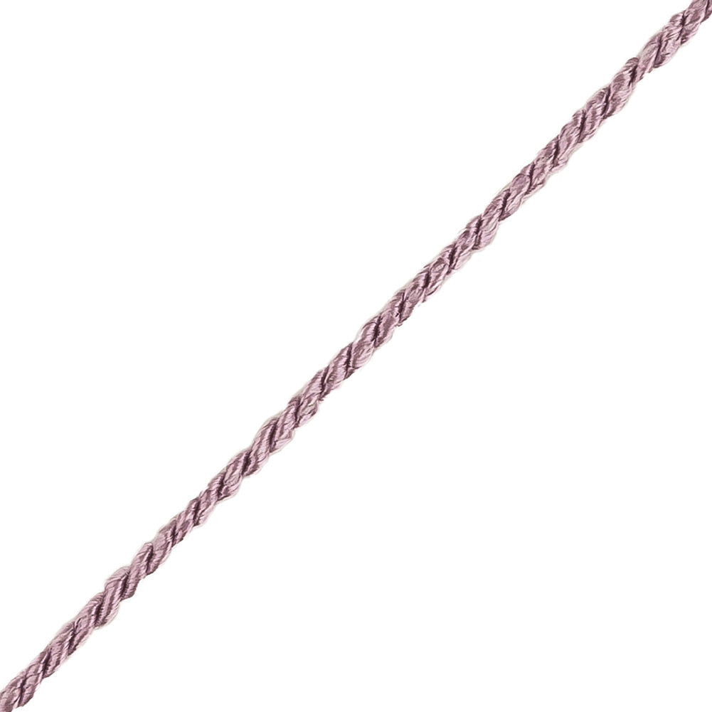 Lilac Cotton Blend Twisted Cord - 2.5mm Detail Lilac Cotton Blend Twisted Cord - 2.5mm Detail