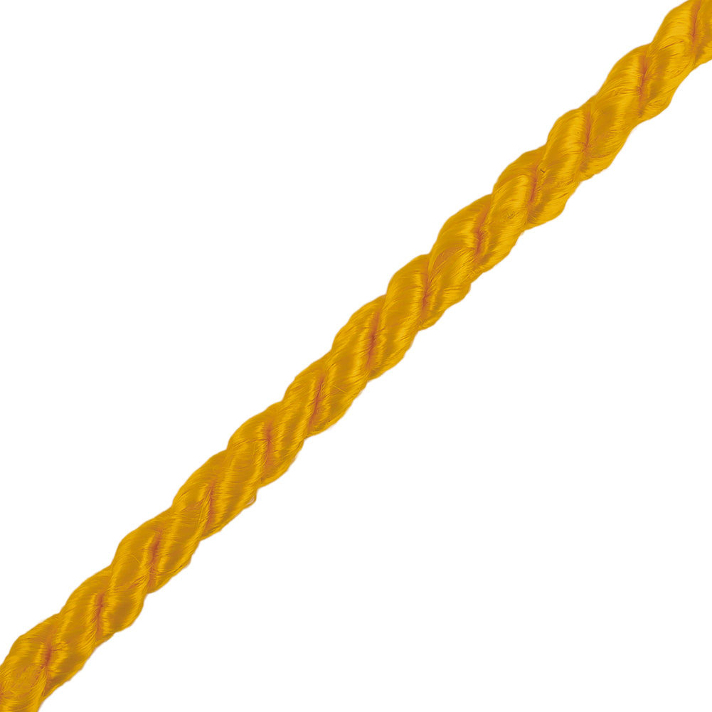 Yellow Cotton Blend Twisted Cord - 3mm Detail Yellow Cotton Blend Twisted Cord - 3mm Detail