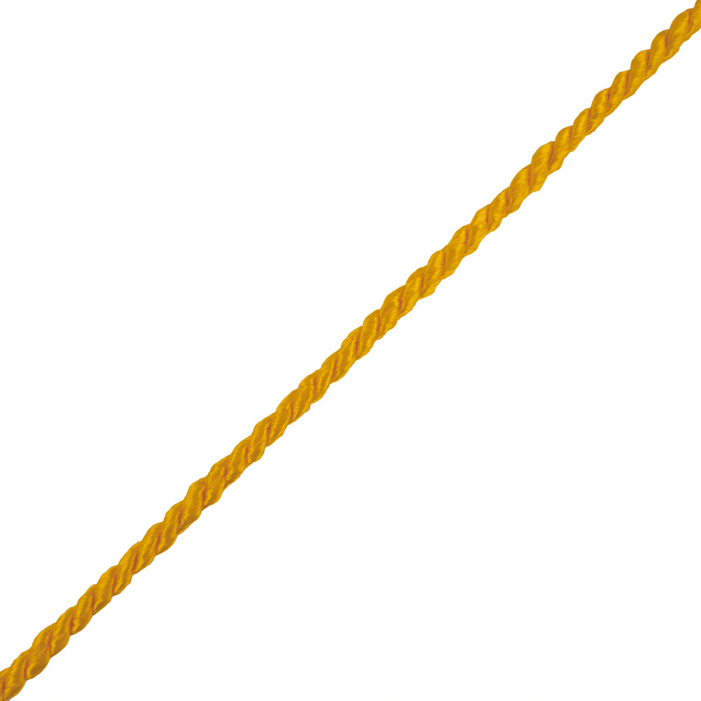 Yellow Cotton Blend Twisted Cord - 3mm Yellow Cotton Blend Twisted Cord - 3mm