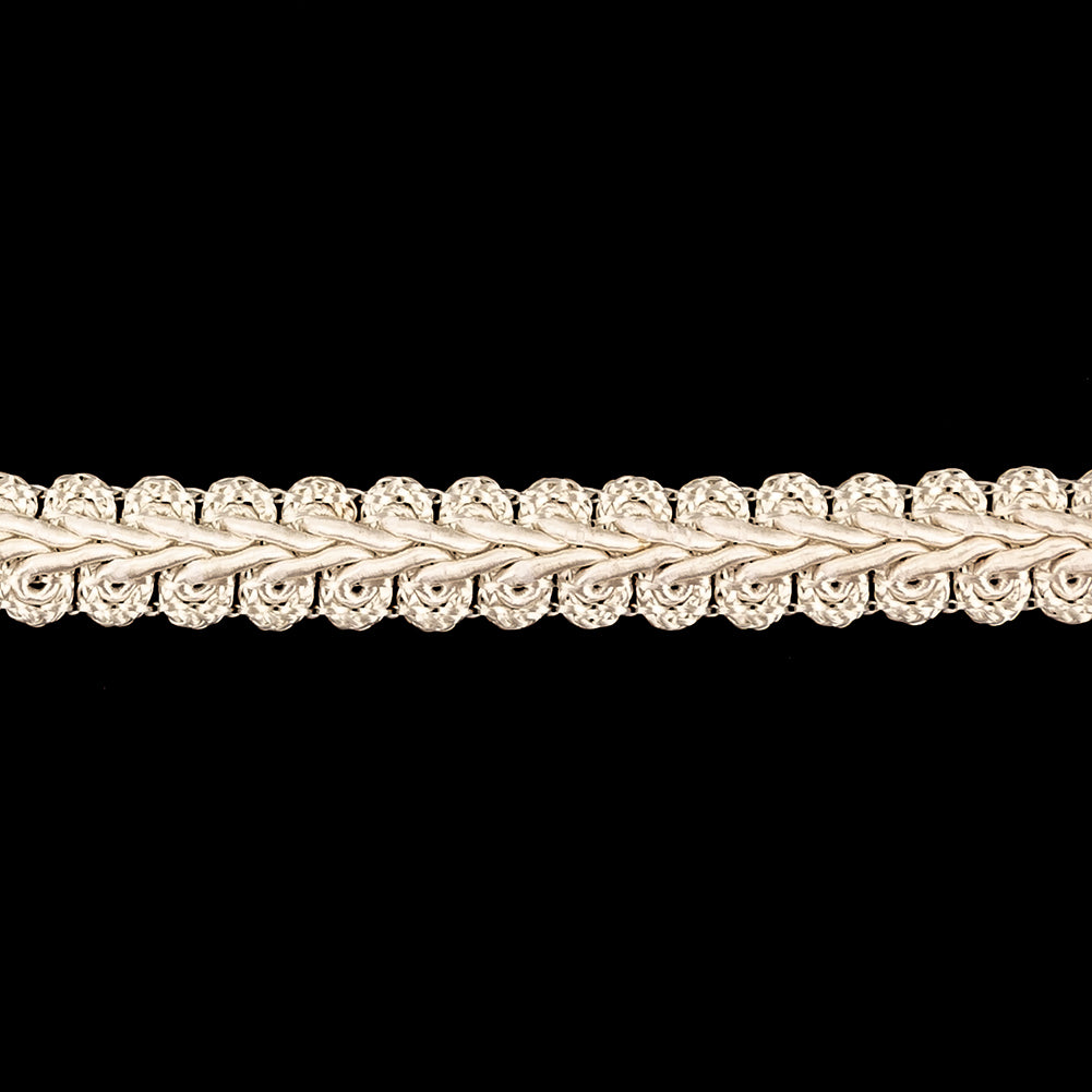 White Swan Gimp Braided Trim - 0.5" Detail White Swan Gimp Braided Trim - 0.5" Detail