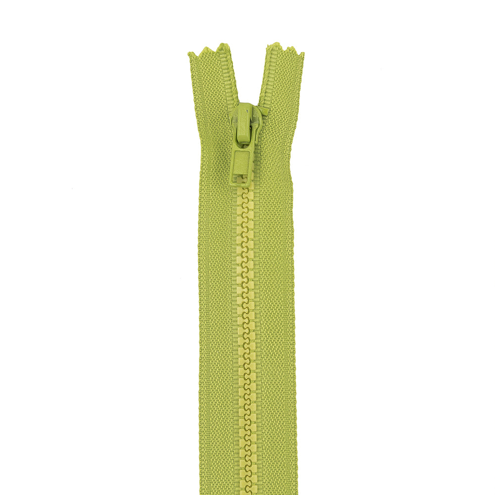 Lime Closed Bottom Molded Plastic Zipper - 6.5" Lime Closed Bottom Molded Plastic Zipper - 6.5"