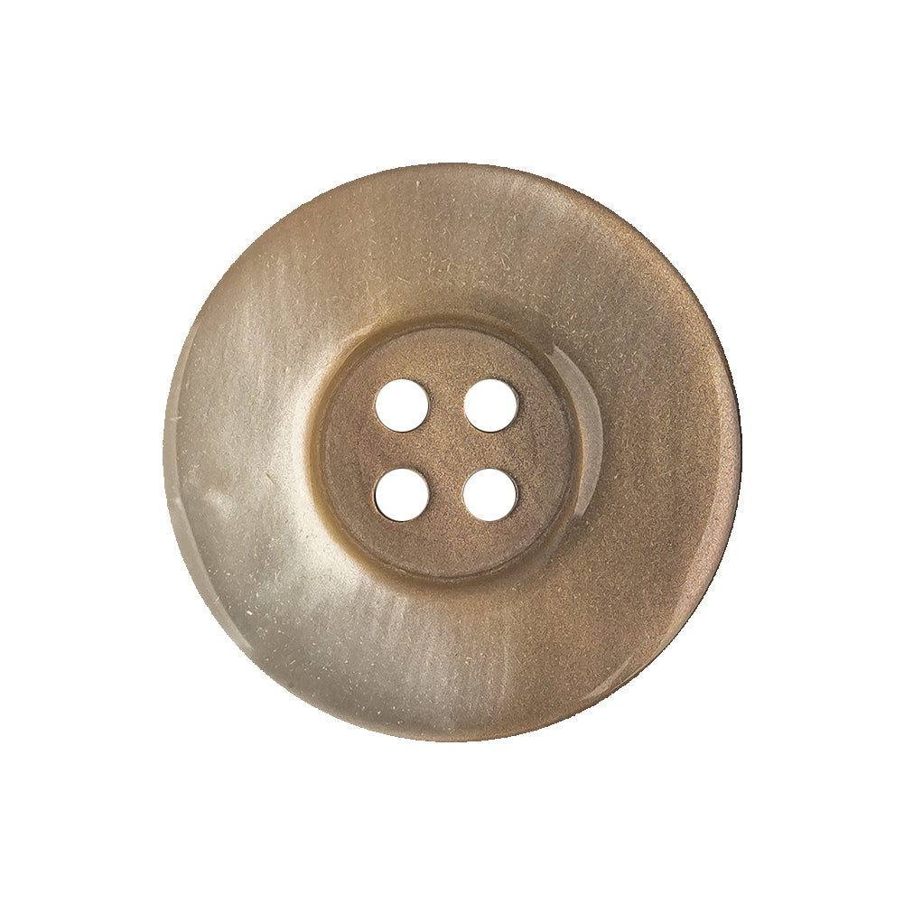 Iridescent Doe and Suntan Ombre 4-Hole Dish Style Jacket Button - 40L/25.5mm Iridescent Doe and Suntan Ombre 4-Hole Dish Style Jacket Button - 40L/25.5mm