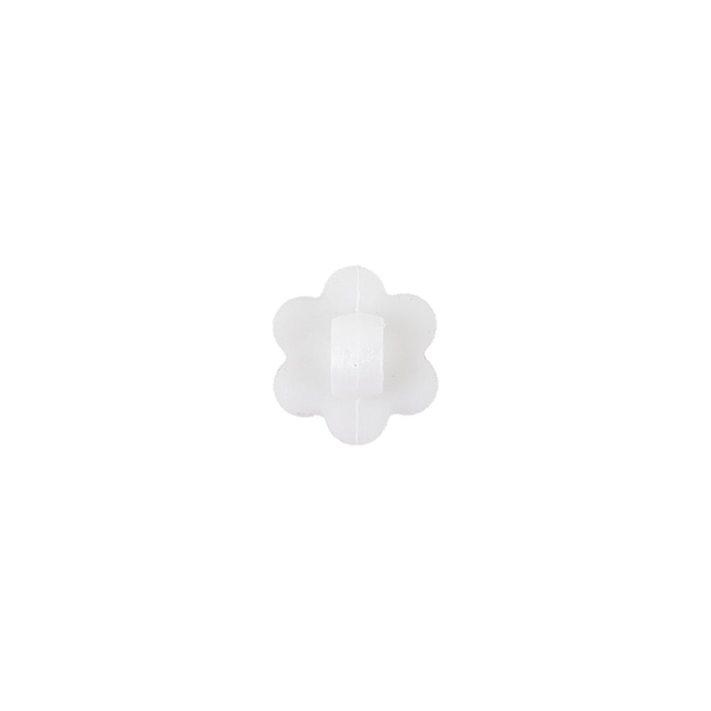 Italian Pearl Icing Flower Shank Back Nylon Button - 17L/10.5mm Detail Italian Pearl Icing Flower Shank Back Nylon Button - 17L/10.5mm Detail