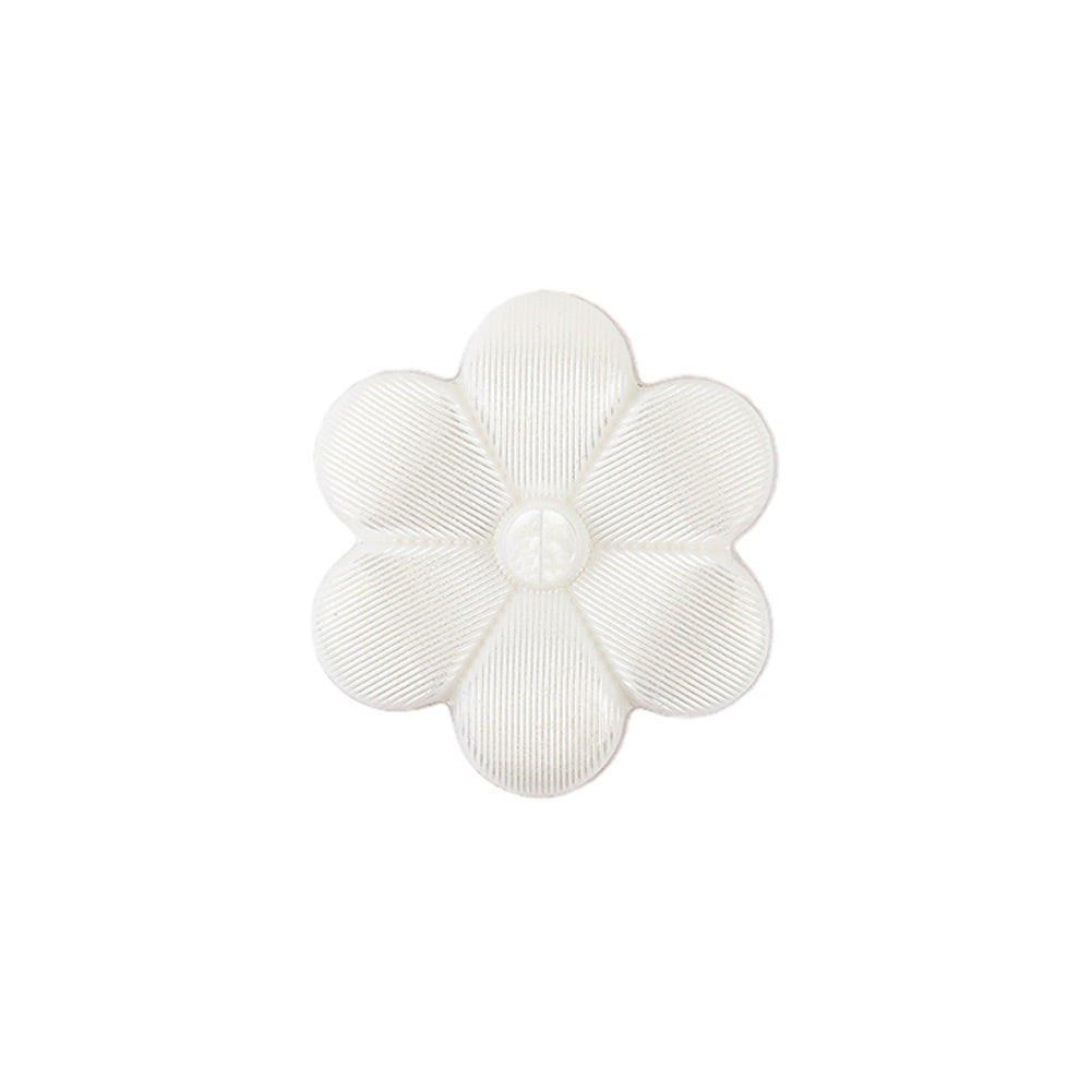 Italian Pearl Icing Flower Shank Back Nylon Button - 32L/20mm Italian Pearl Icing Flower Shank Back Nylon Button - 32L/20mm