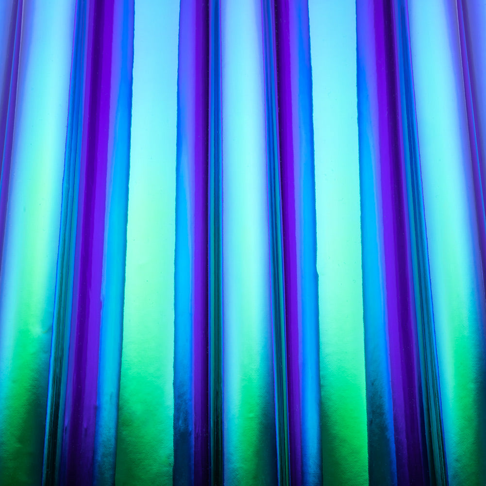 Iridescent Vinyl with Fabric Backing - Purple and Blue - Kiki Collection Iridescent Vinyl with Fabric Backing - Purple and Blue - Kiki Collection