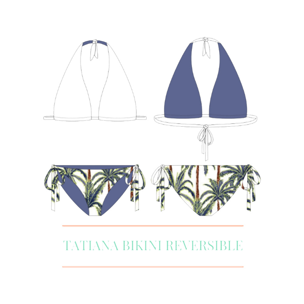 Tatiana Reversible Bikini Sirena Sewing Pattern Folded Tatiana Reversible Bikini Sirena Sewing Pattern Folded