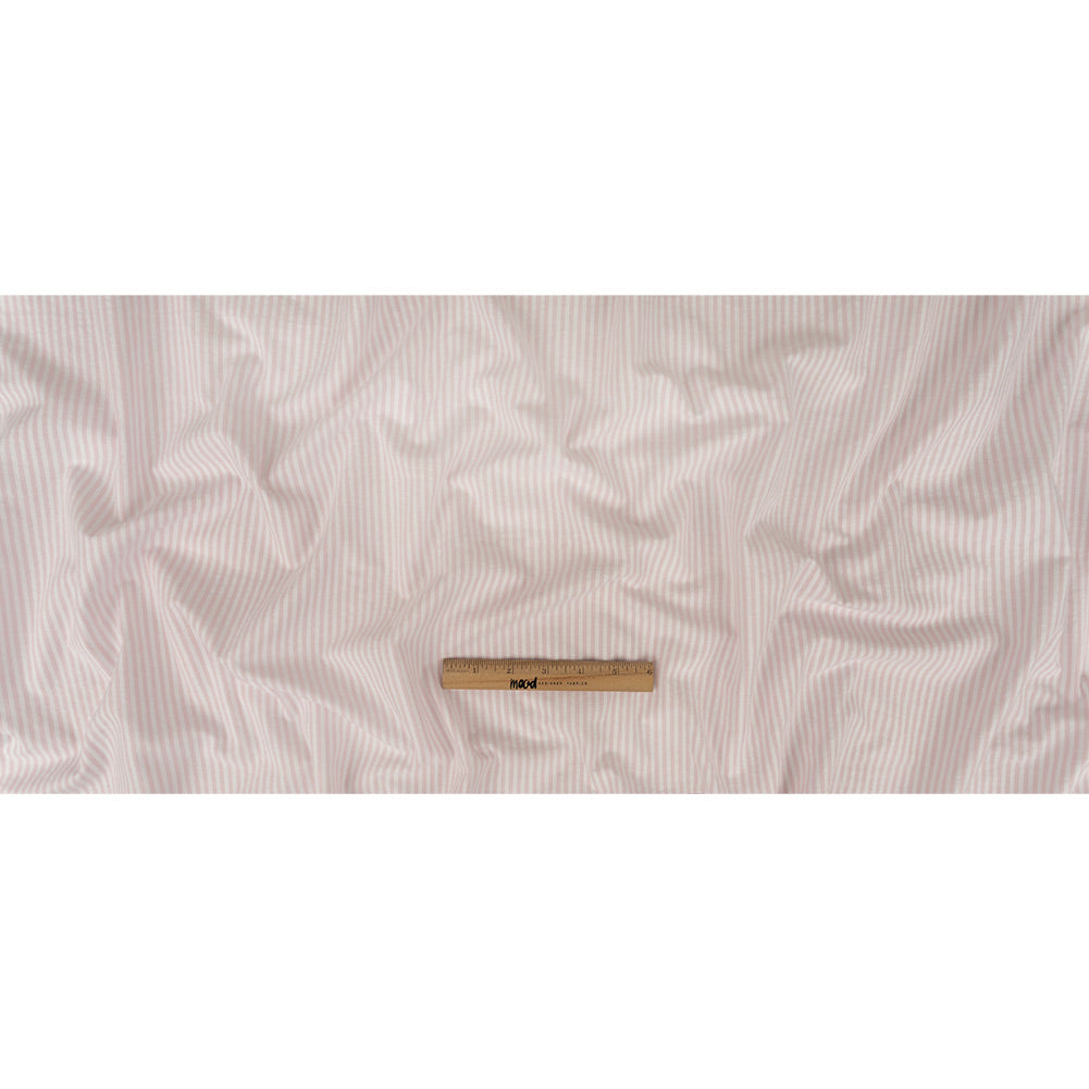 Pale Pink and White Candy Striped Cotton Seersucker Full Pale Pink and White Candy Striped Cotton Seersucker Full