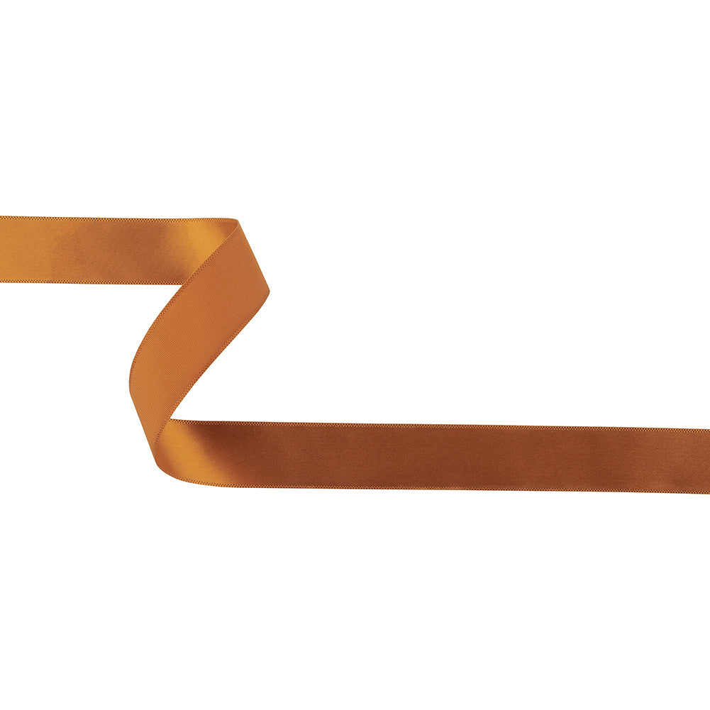 Autumn Leaf Single Faced Satin Ribbon - 0.875" Autumn Leaf Single Faced Satin Ribbon - 0.875"