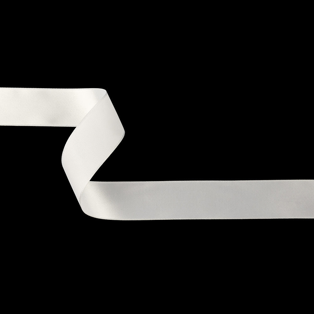 White Single Faced Satin Ribbon - 1" White Single Faced Satin Ribbon - 1"