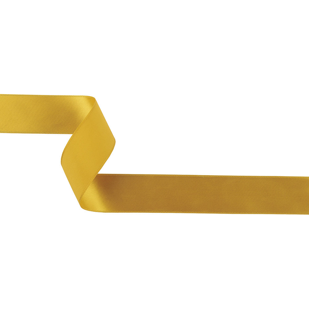 Amber Single Faced Satin Ribbon - 1" Amber Single Faced Satin Ribbon - 1"