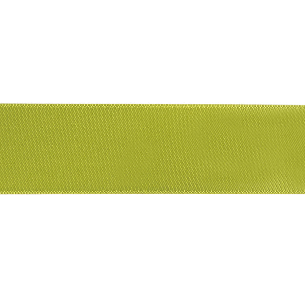 Spring Green Single Faced Satin Ribbon - 1" Detail Spring Green Single Faced Satin Ribbon - 1" Detail