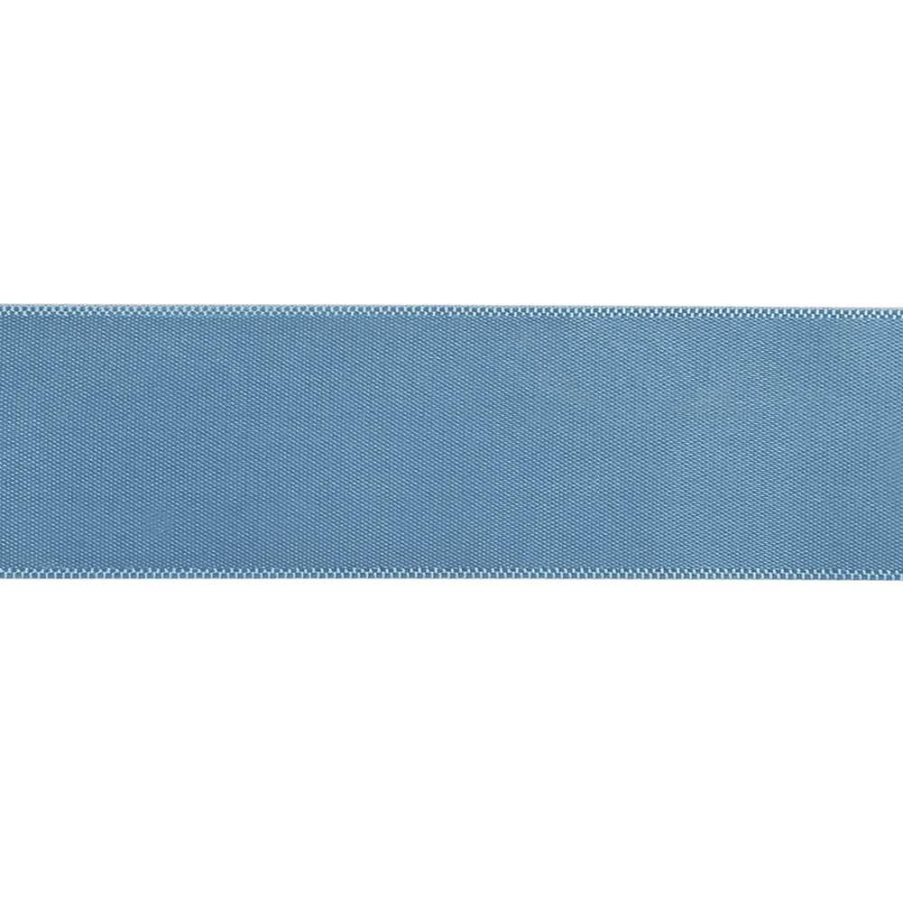 French Blue Single Faced Satin Ribbon - 1" Detail French Blue Single Faced Satin Ribbon - 1" Detail
