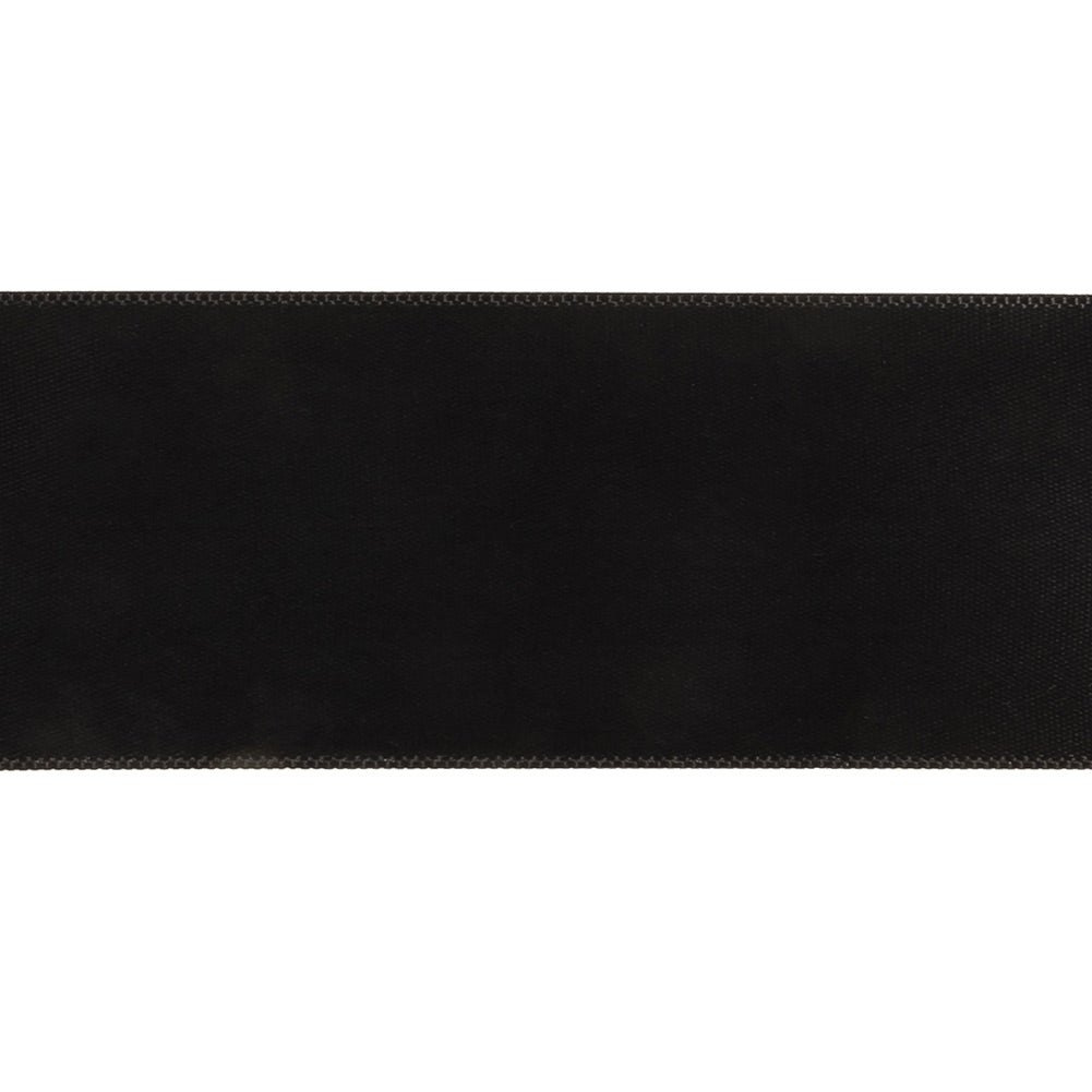 Anthracite Single Faced Satin Ribbon - 1.5" Detail Anthracite Single Faced Satin Ribbon - 1.5" Detail