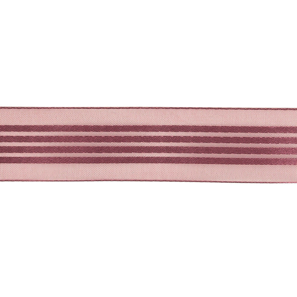 Purple Sheer Ribbon with Satin Stripes - 0.875" Detail Purple Sheer Ribbon with Satin Stripes - 0.875" Detail