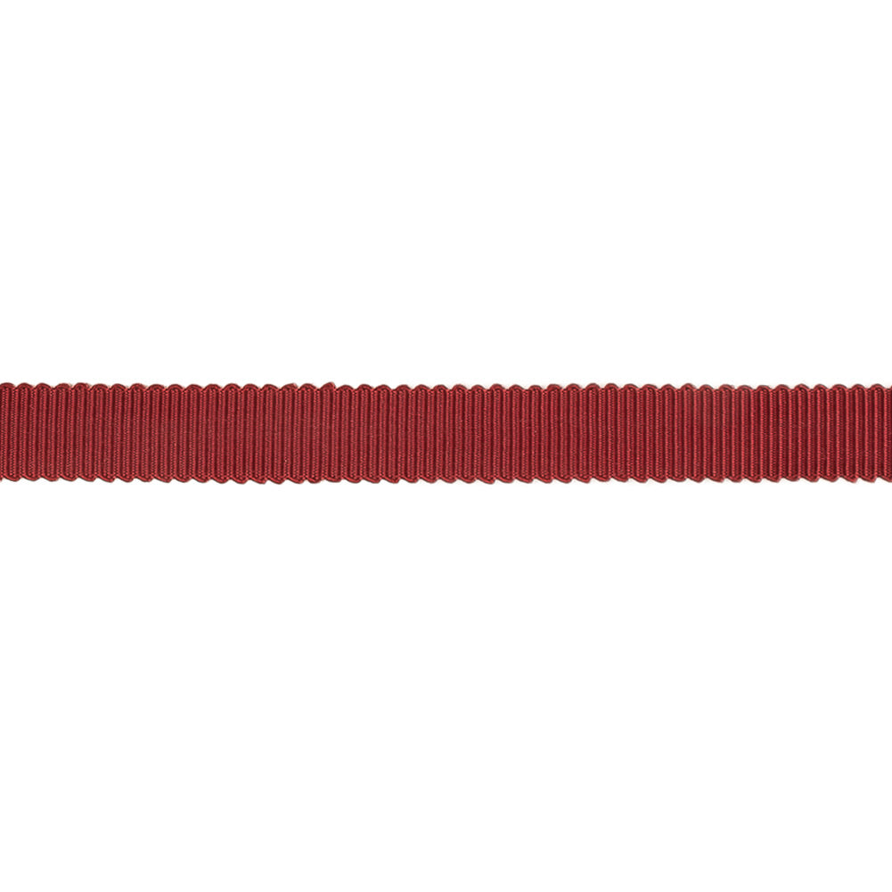 Wine Petersham Grosgrain Ribbon - 0.375" Detail Wine Petersham Grosgrain Ribbon - 0.375" Detail