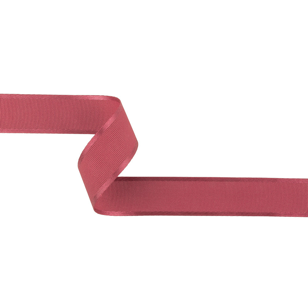 Dark Pink Grosgrain Ribbon with Satin Borders - 1" Dark Pink Grosgrain Ribbon with Satin Borders - 1"