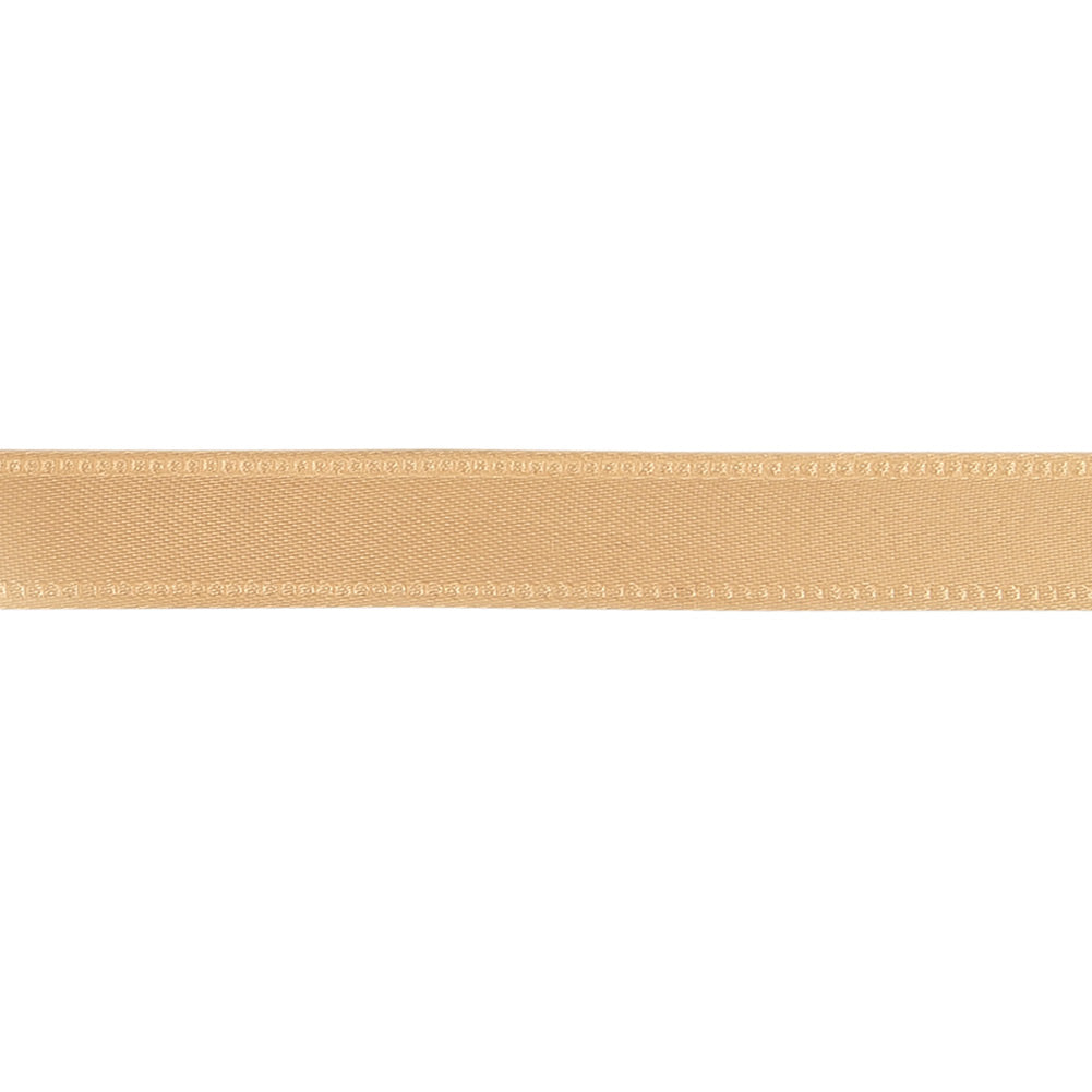 Pale Peach Woven Ribbon with Embossed Borders - 0.5" Detail Pale Peach Woven Ribbon with Embossed Borders - 0.5" Detail