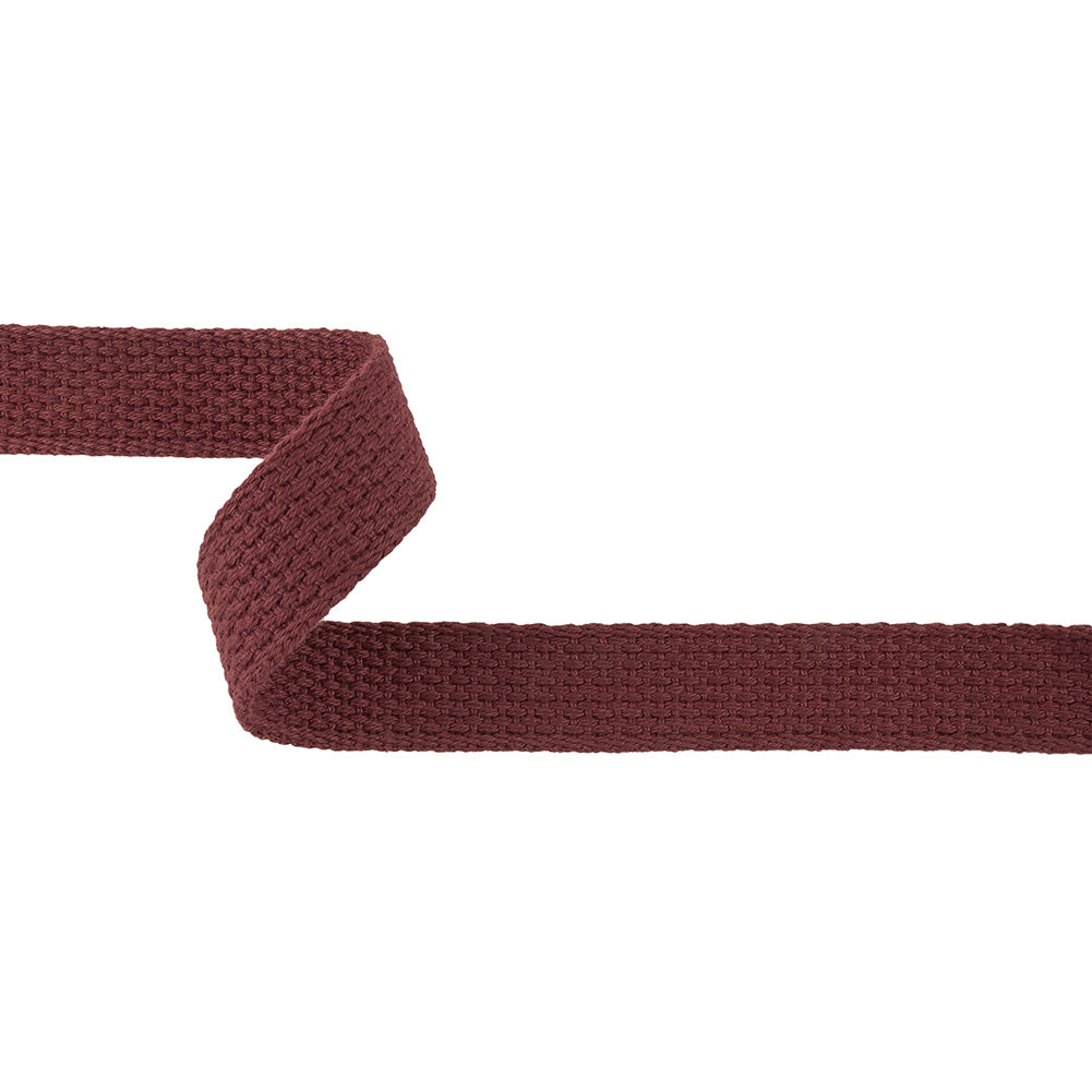 Cordovan Heavyweight Cotton Webbing - 1" Cordovan Heavyweight Cotton Webbing - 1"