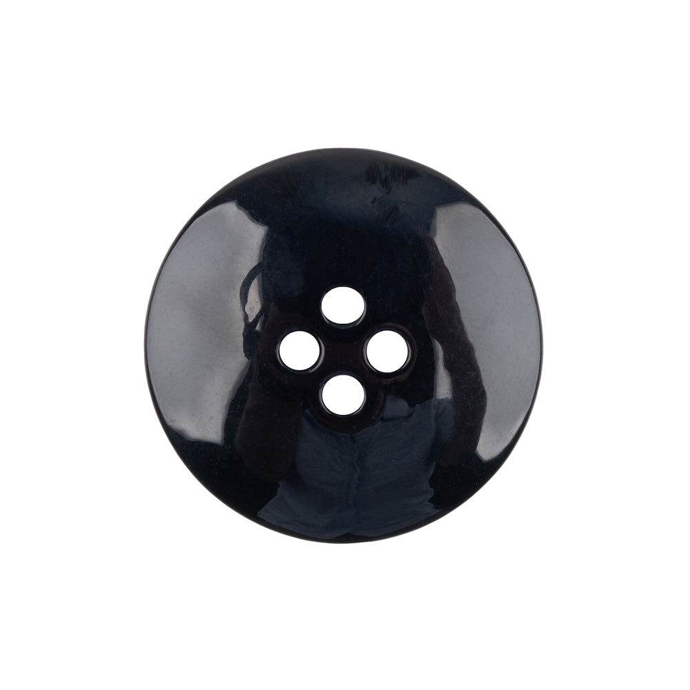 Black Shallow Plate 4-Hole Plastic Suit Button - 38L/24mm Detail Black Shallow Plate 4-Hole Plastic Suit Button - 38L/24mm Detail