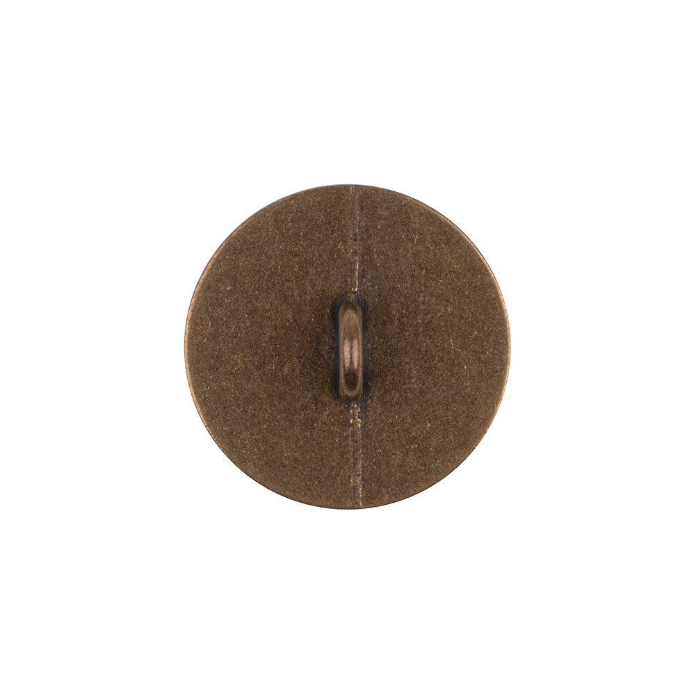 Italian Bronze Scales Shank Back Metal Button - 32L/20mm Detail Italian Bronze Scales Shank Back Metal Button - 32L/20mm Detail